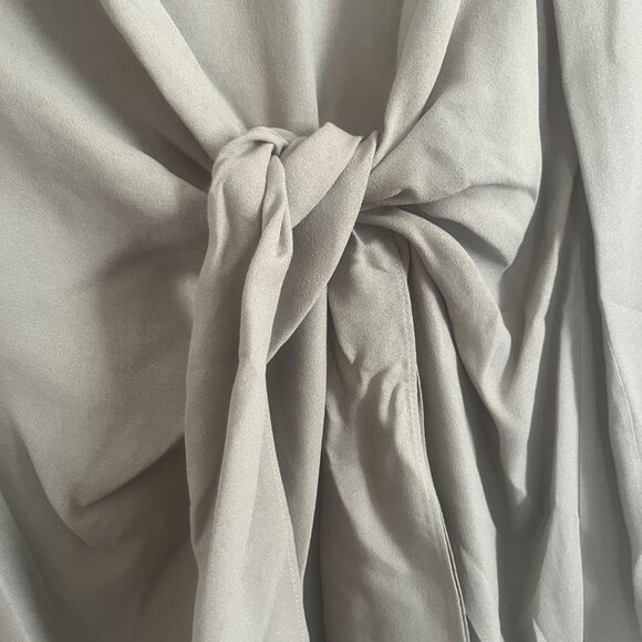 Tibi Feather Weight Eco Crepe Benedict Dress - Grey - 4 - Picture 8 of 12